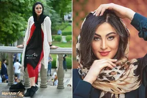 مریم مومن با لباس عیداش تریپ زده شیک و چِش درار؛ خانم فیلتر بودن یهو دست و پا درآوردن!