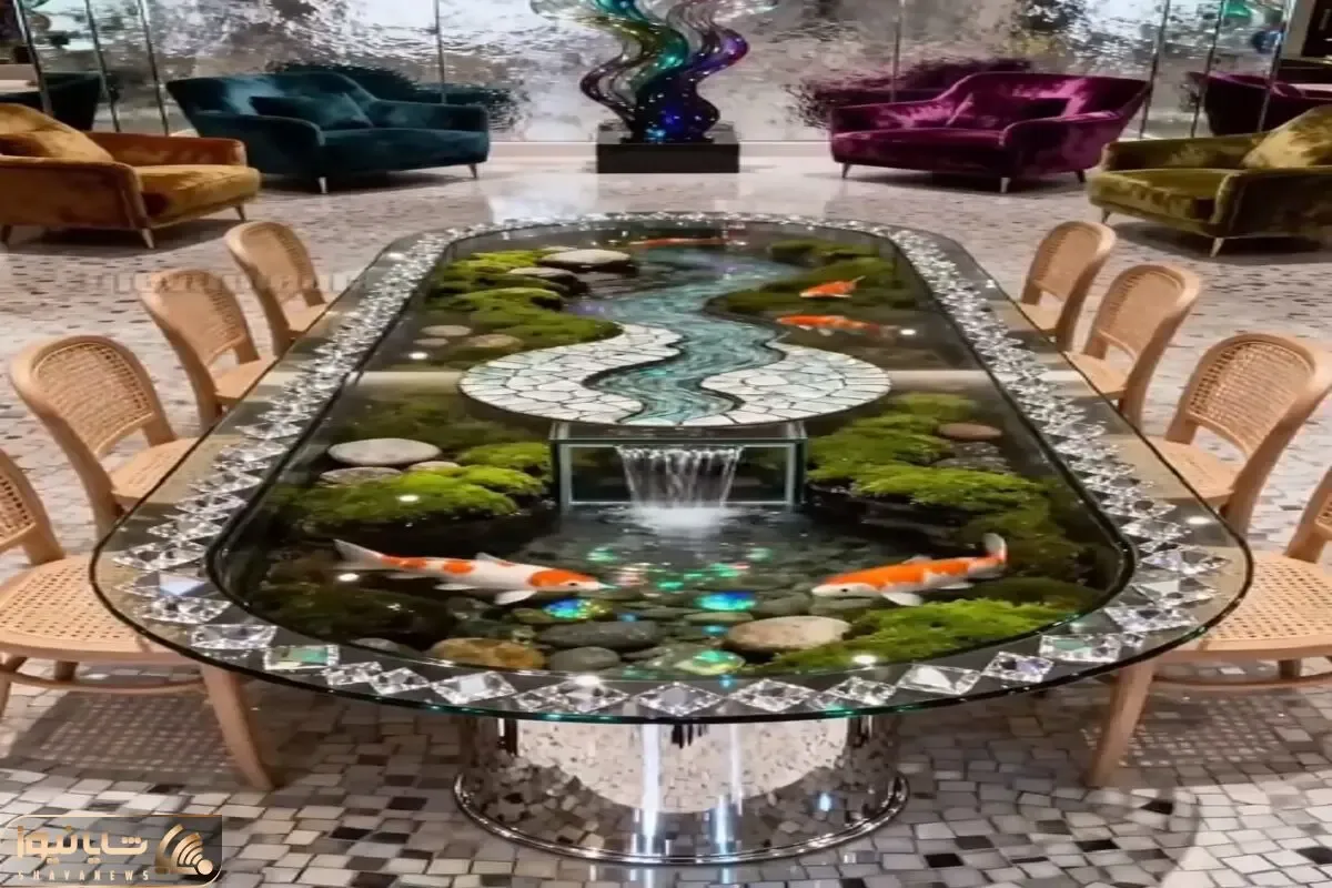 معماری خلاقانه؛ میز آبشاری ساختن