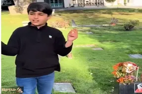 آواز پر خاطره؛ نوه هایده سر مزار مادربزرگش زندگی سلام رو می خونه