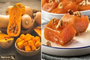 طرز تهیه دسر کدو حلوایی با شیره انگور / بهترین دسر پاییزی که حسابی سالم و مقویه