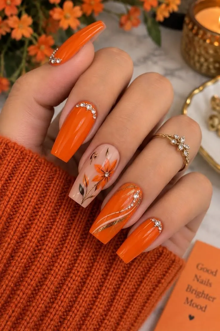 طراحی لاک نارنجی طراحی لاک نارنجی