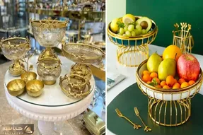 ظرف میوه خوری هایی که تو 1405 لاکچری و مدن؛ خوشگلی تضمین شده میز پذیرایی و دیزاین