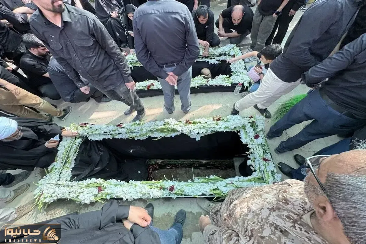 مراسم خاکسپاری سردار شهید حاجی زاده برگزار شد